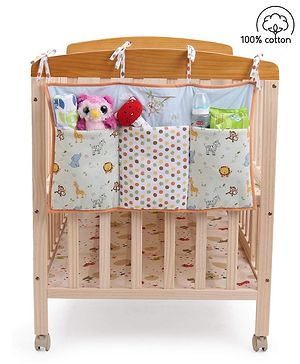 Babyhug Premium Cotton Jungle Safari Bed Organiser