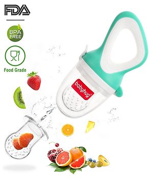 Babyhug Fruit & Food Nibbler Easy Grip - Green