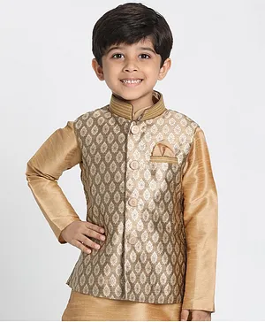 golden ethnic jacket