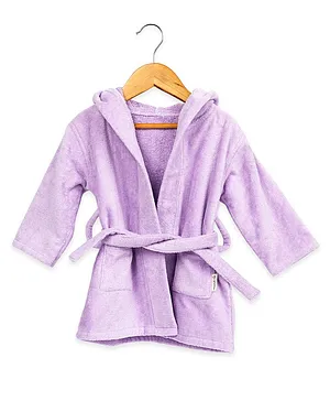 Masilo Hooded Bath Robe  Purple