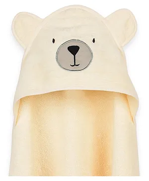 Masilo Teddy Bear Cotton Hooded Towel  - Cream