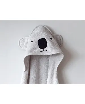 Masilo Koala Bear Cotton Hooded Towel  - Grey