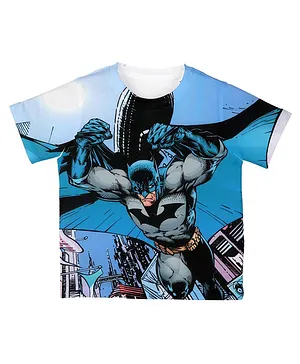 Batman By Crossroads Printed Half Sleeves T-Shirt - Blue