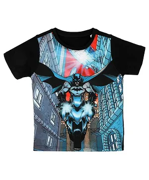 Batman By Crossroads Printed Half Sleeves T-Shirt - Blue