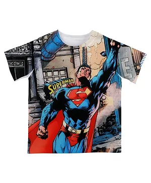 Superman By Crossroads Printed Half Sleeves T-Shirt - Multicolor
