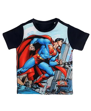Superman By Crossroads Printed Half Sleeves T-Shirt - Multicolor