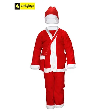 Zest 4 Toyz Christmas Santa Claus Dress Costume - Red