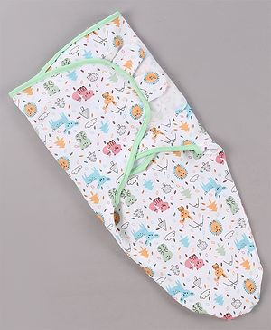 Babyhug Cotton Swaddle Wrapper Floral Print - Pink