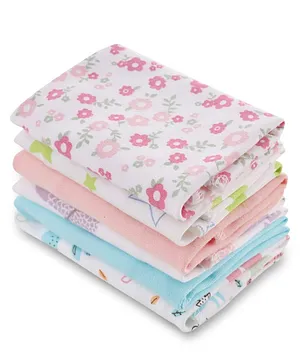 Babyhug 100% Cotton Wash Cloth Pack of 6 - Multicolor