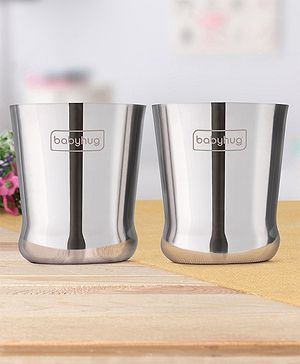 Babyhug Stainless Steel Mini Tumbler Set of 2 - 120 ml each