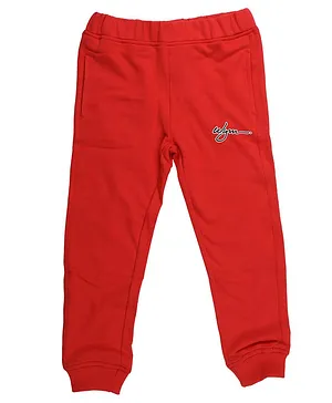 Wear Your Mind Jogger Solid Full Length Joggers - Red