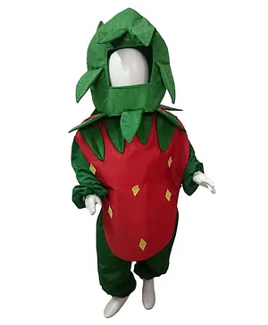 BookMyCostume Strawberry Fruit Fancy Dress Costume - Red