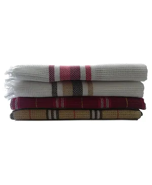 Athom Trendz 100% Cotton Bath Towels Pack of 4 - Multicolor