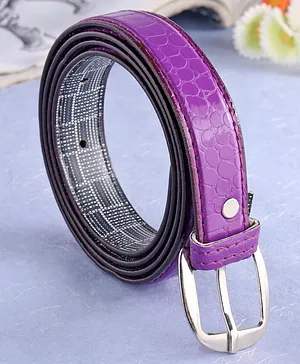 London Fashion Solid Colour Belt - Purple