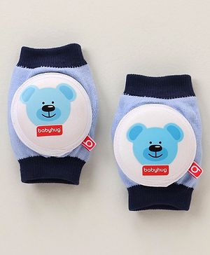 Babyhug Elbow & Knee Protection Pads  Sky Blue (Design May Vary) - 12 cm