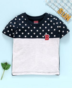 NEW Art Class Boys/' Long Sleeve Hooded Rocker T-Shirt Blue Small 6//7