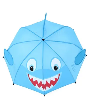 3D Pop Up Umbrella Shark Print - Blue
