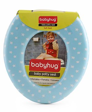 Babyhug Soft Cushioned Baby Potty Seat Star Print - Blue