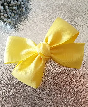 Angel Creations Bow Detailed Clip - Yellow