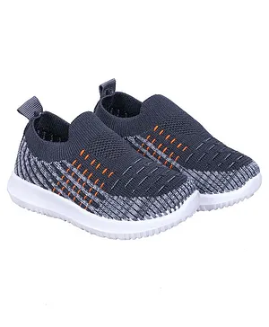 FEETWELL SHOES Colour Block Pattern Slip On Shoes - Grey