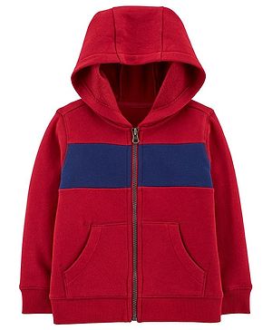 Carter's Zip-Up Warm Fleece Hoodie - Maroon