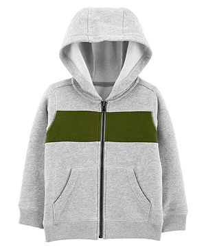 Carter's Zip-Up Warm Fleece Hoodie - Grey