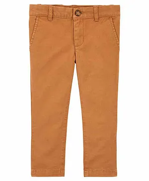 Carter's Flat-Front Chino Pants - Brown