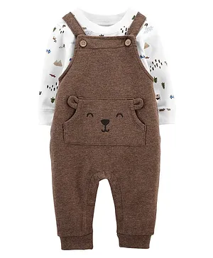 Carter's F20 INF BOYS DUNGAREES Brown 9M