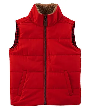 Carter's Zip-Up Puffer Vest - Red