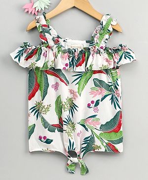 Justice Girl/'s Size 20 3-D Fashion Cold Shoulder Top in White New with Tags