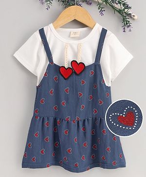 New Carter/'s Girls Navy and White Drop Waist Polo Dress NWT 6 8 year Kids