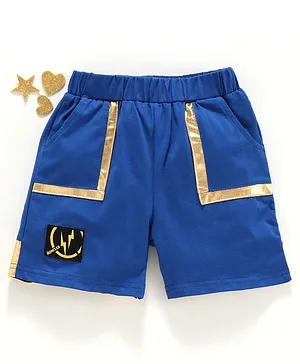 Meng Wa Solid Shorts - Blue