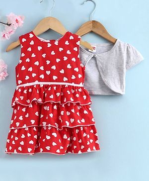 baby frock with shrug