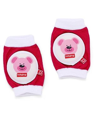 Babyhug Elbow & Knee Protection Pads Pink (Design May Vary) - 14.5 x 9 cm