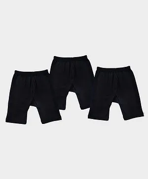 Chipbeys Pack Of 3 Solid Shorts - Black