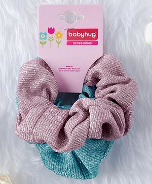 Babyhug Hair Rubber Band Pack of 2 - Pink & Blue