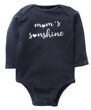 Kadam Baby Mom's Sunshine Print Full Sleeves Onesie - Black