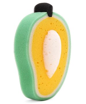 Babyhug Fruit Shaped Bath Sponge - Green Yellow