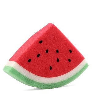 Babyhug Watermelon Shaped Bath Sponge - Red