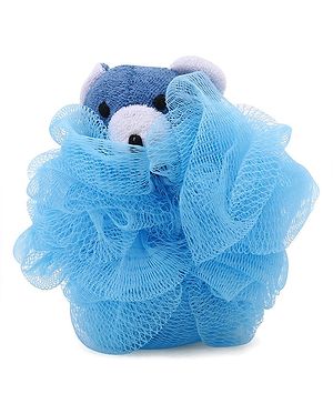Babyhug Baby Teddy Bath Loofah - Blue