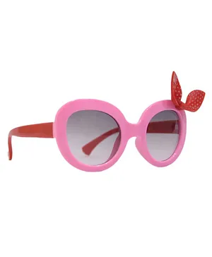Spiky Oval Shape Sunglasses - Pink