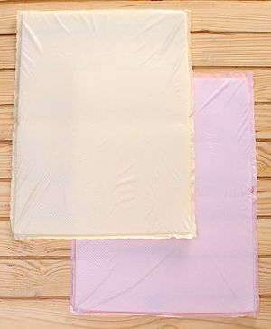 Babyhug Sponge Sheet Large Pack of 2 - Pink Yellow - L 86 x B 56 cm Yellow