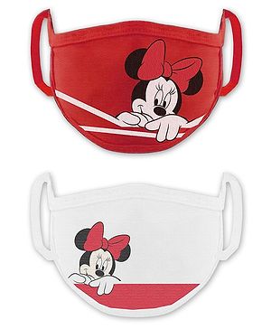 Babyhug Washable & Reusable Knit Face Mask Minnie Mouse - Pack of 2