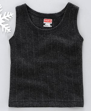 Babyhug Sleeveless Thermal Vest - Dark Grey - Preemie Grey