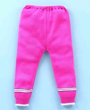 Babyhug Winter Wear Full Length Bottoms - Pink - 9-12M Pink