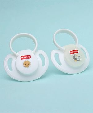 Babyhug Silicone Pacifier Pack of 2 - White