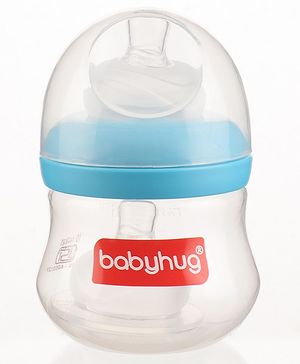 Babyhug Wide Neck Feeding Bottle Blue - 125 ml Babyhug Wide Neck Feeding Bottle Blue - 125 ml