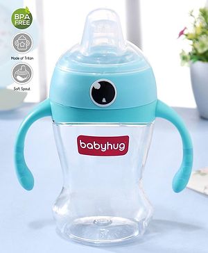 Babyhug Soft Spout Twin Handle Tritan Cup Blue - 300 ml