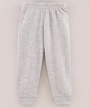Babyhug Full Length Thermal Lounge Pant - Light Grey - Preemie Grey