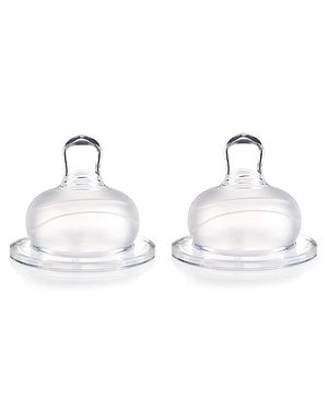 Babyhug Wide Neck Silicone Nipple Medium Flow - Pack of 2 Babyhug Wide Neck Silicone Nipple Medium Flow - Pack of 2